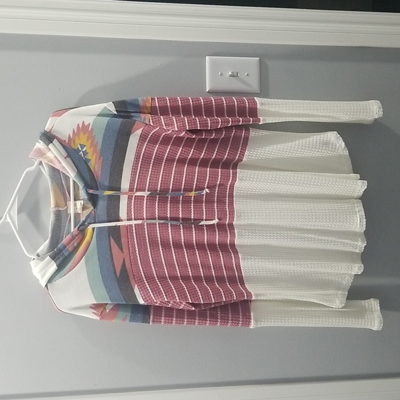 NWT 7th Ray Aztec Hoodie. XL - Picture 1 of 4